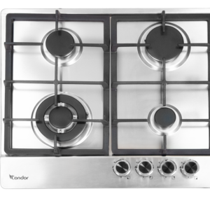 Table de Cuisson Encastrable Inox - 4 Feux - Wok SABAF  ASTRA  |CTE64WAS1X